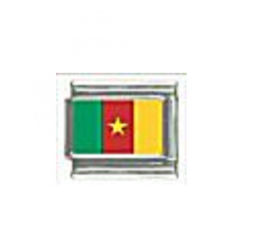 Flag - Cameroon photo 9mm Italian charm - Click Image to Close