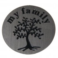 My Family with Tree 22mm Plate to fit 30mm Lockets