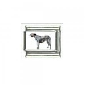 Dog charm - Irish Wolfhound 1 - 9mm Italian charm