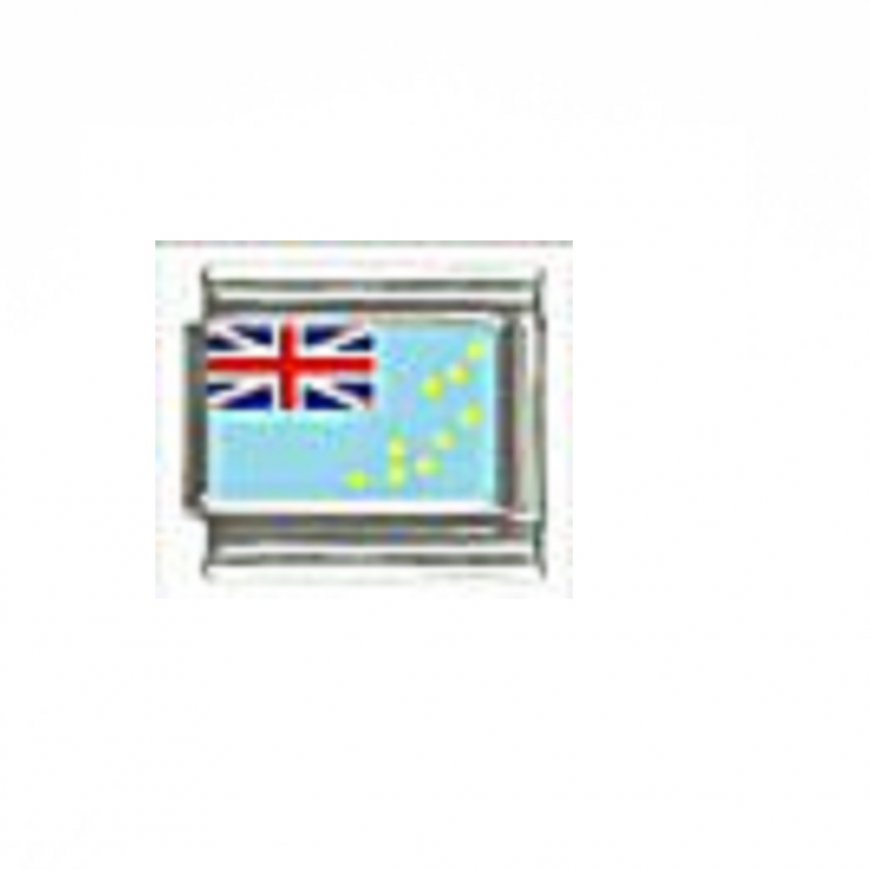 Flag - Tuvalu photo 9mm Italian charm - Click Image to Close