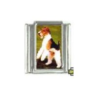 Dog charm - Fox Terrier 5 - 9mm Italian charm