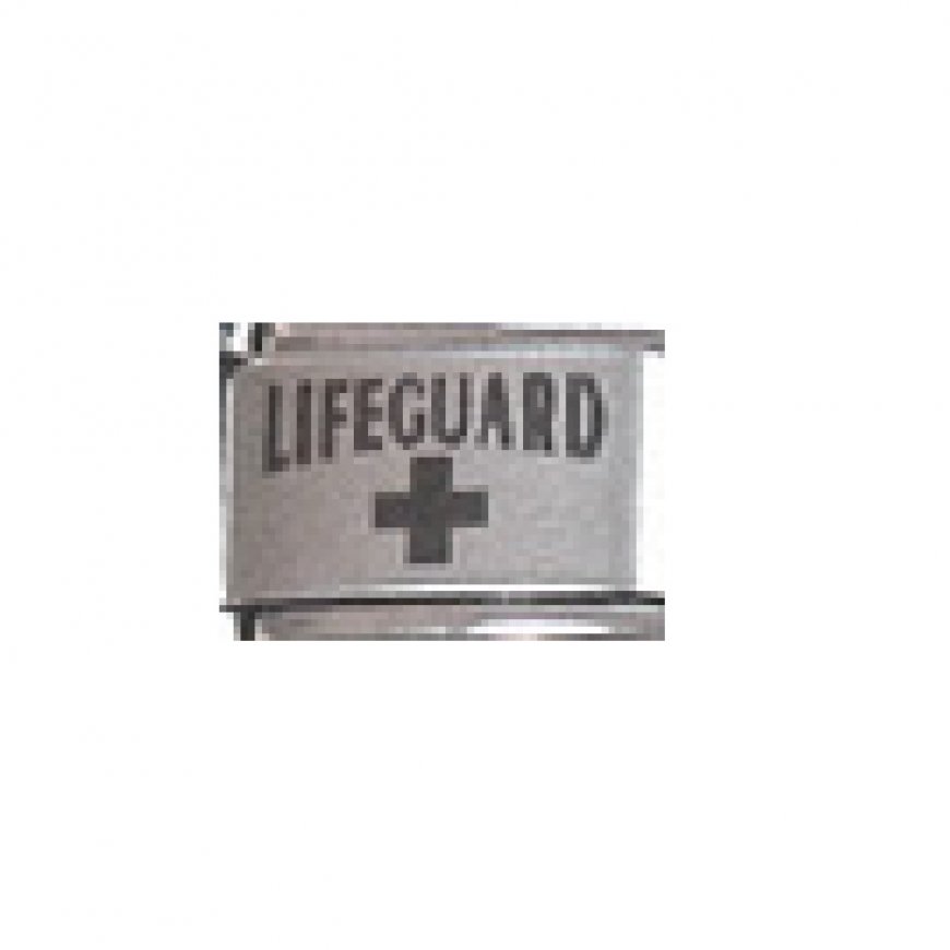 Lifeguard - laser 9mm Italian charm - Click Image to Close