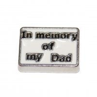 In memory of my Dad 11mm floating locket charm