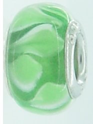 EB368 - Green and white bead - Click Image to Close