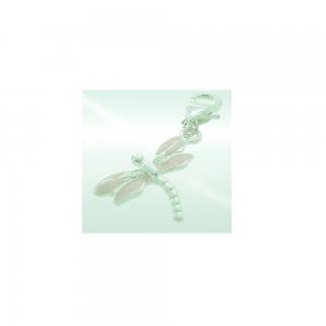 Light pink dragonfly- Clip on charm fits Thomas Sabo