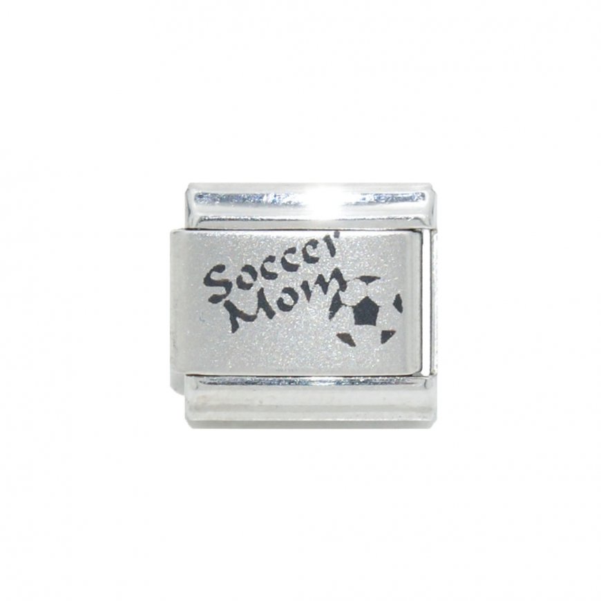 Soccer Mom - 9mm Laser Italian Charm - Click Image to Close