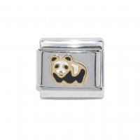 Panda - enamel 9mm Italian charm