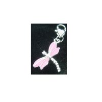 Bright Pink dragonfly - Clip on charm fits Thomas Sabo