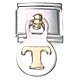 Dangle letter - T - 9mm classic Italian charm - Click Image to Close