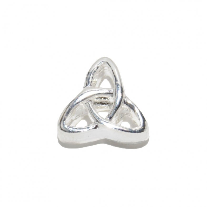 EB24 - Silvertone Trinity bead - European bead charm - Click Image to Close
