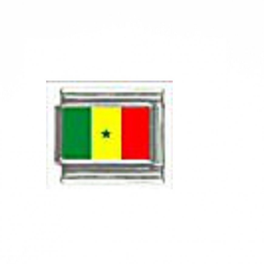 Flag - Senegal photo 9mm Italian charm - Click Image to Close