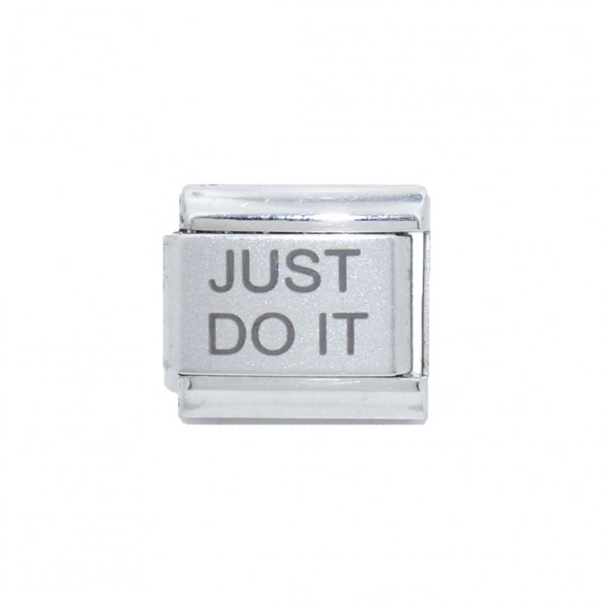 JUST DO IT - 9mm Laser Italian charm - Click Image to Close