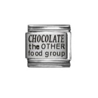 Chocolate the other food group - 9mm Laser Italian charm