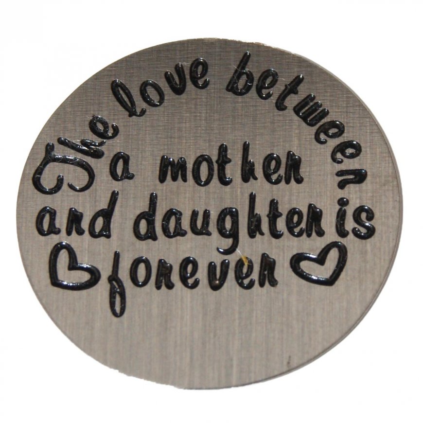 The Love between Mother/Daughter 22mm Plate to fit 30mm Lockets - Click Image to Close