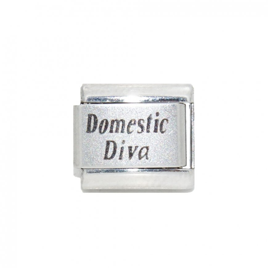 Domestic Diva - 9mm Laser Italian charm - Click Image to Close