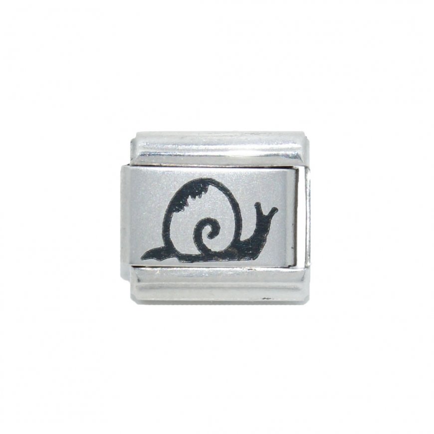 Snail - 9mm Laser Italian Charm - Click Image to Close