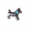 Dog with blue collar 7mm floating charm fits memory lockets