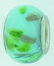 EB235 - Turquoise sparkly bead - Click Image to Close