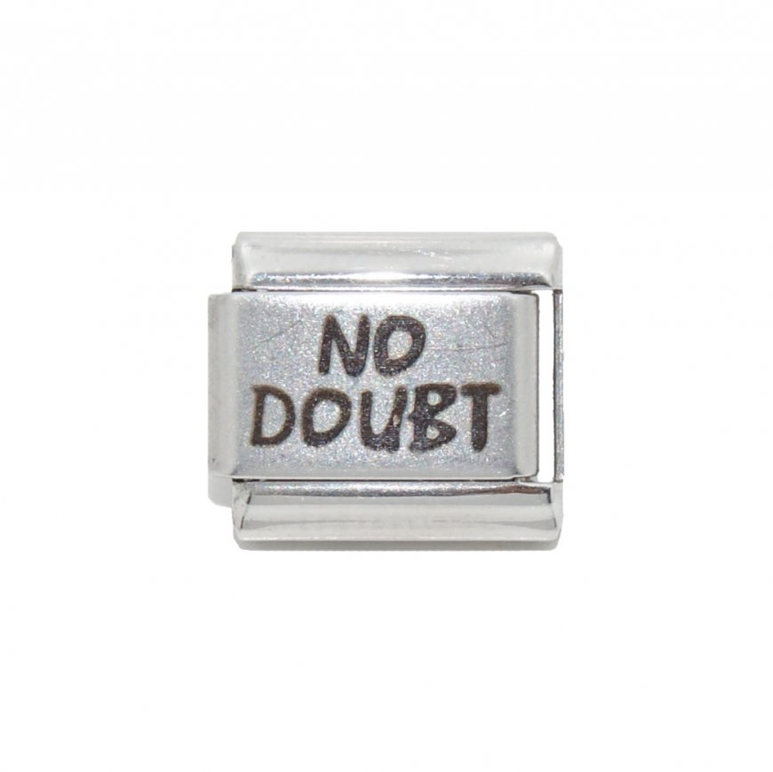 No Doubt - 9mm Laser Italian charm - Click Image to Close
