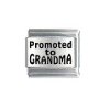 Promoted to grandma - 9mm laser Italian charm