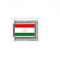 Flag - Tajikistan photo 9mm Italian charm