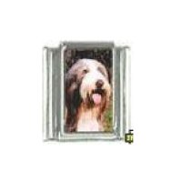 Dog charm - Bearded Collie 4 - 9mm Italian charm