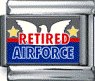 Retired airforce - photo 9mm Italian charm - Click Image to Close