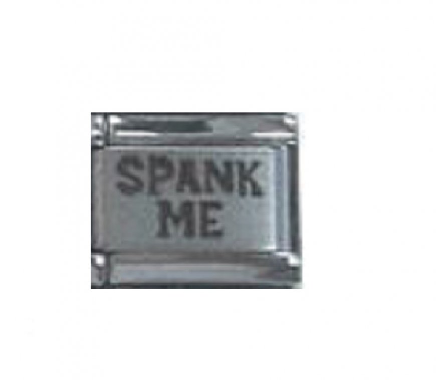Spank me - laser 9mm Italian charm - Click Image to Close
