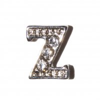 Z Letter with stones - floating locket charm