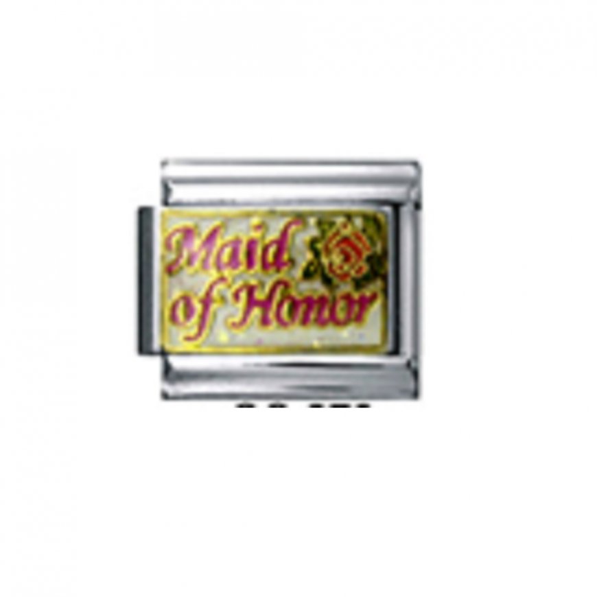 Maid of Honor - wedding charm 9mm Italian Charm - Click Image to Close