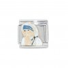 Saint Teresa - Mother Teresa - enamel 9mm Italian charm