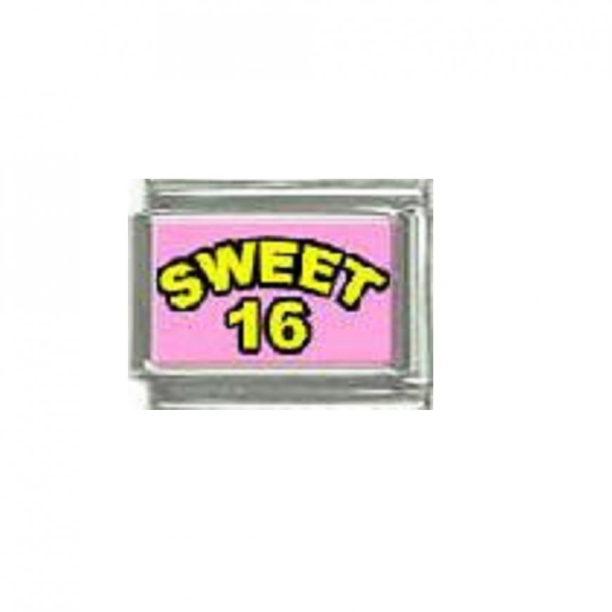Sweet 16 - photo 9mm Italian charm - Click Image to Close