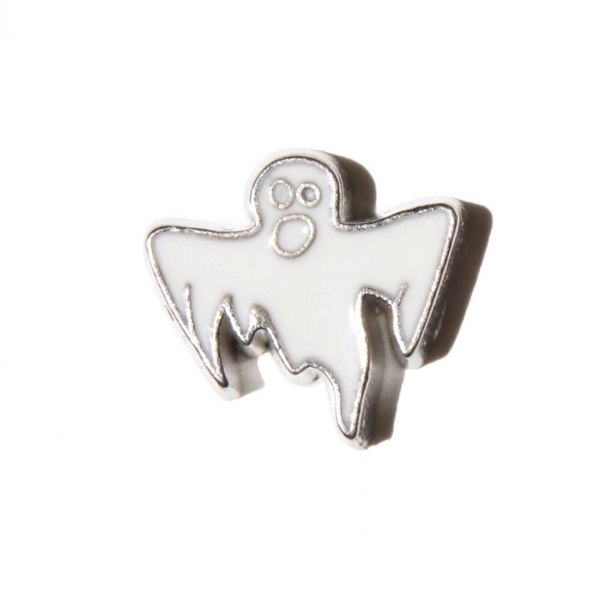 Ghost Halloween 8mm floating locket charm - Click Image to Close