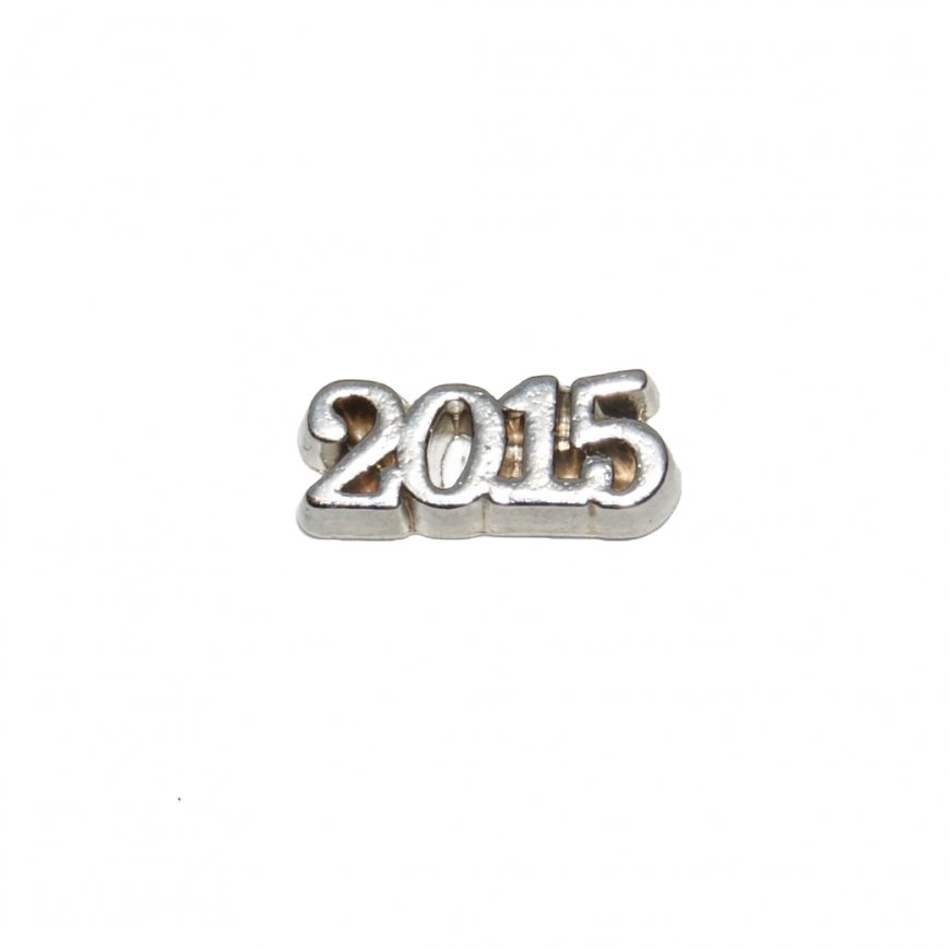 2015 silvertone 9mm floating charm fits glass lockets - Click Image to Close
