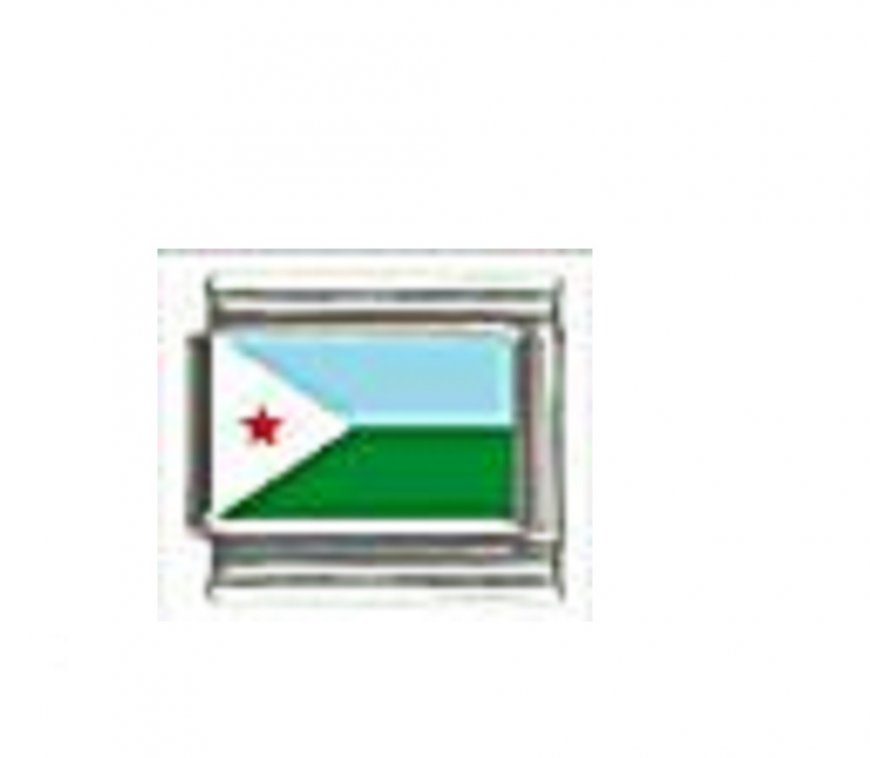 Flag - Djibouti photo 9mm Italian charm - Click Image to Close