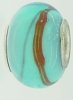 EB94 - Glass bead - Turquoise bead with gold