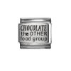 Chocolate the other food group - 9mm Laser Italian charm
