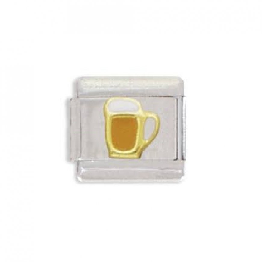 Pint of beer (c) - 9mm Italian charm - Click Image to Close
