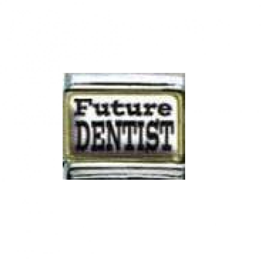 Future Dentist - enamel 9mm Italian charm - Click Image to Close