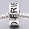 EB407 - Silver plated friend bead