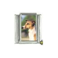 Dog charm - Greyhound 5 - 9mm Italian charm