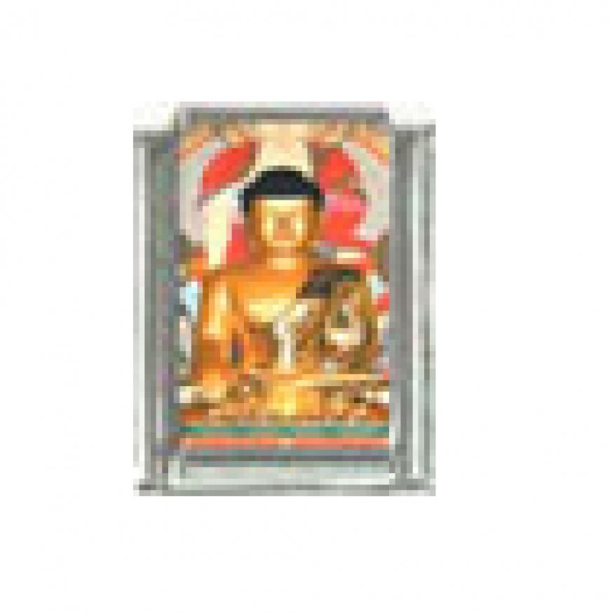 Buddha (d) - photo 9mm Italian charm - Click Image to Close