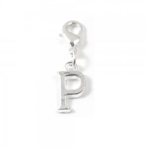 Letter P - Clip on charm fits Thomas Sabo style bracelets