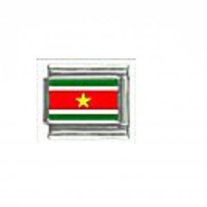 Flag - Suriname photo 9mm Italian charm