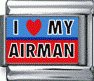 I love my airman - photo Italian charm - Click Image to Close