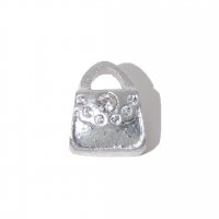 EB1 - Handbag with clear stone - European bead charm