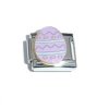 Lilac Easter egg - enamel 9mm Italian charm
