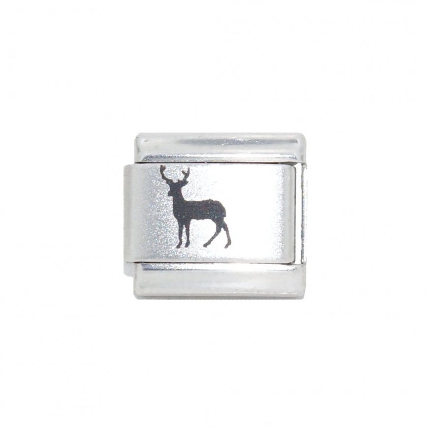 Deer - 9mm Laser Italian Charm - Click Image to Close