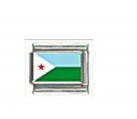Flag - Djibouti photo 9mm Italian charm