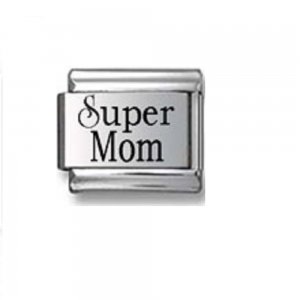 Super Mom (a) - Laser 9mm Italian charm